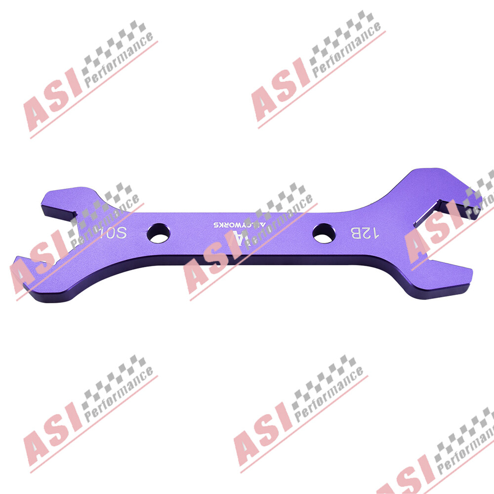 Aluminum 7-Color Double Ended AN Hose Line AN3 to AN20 Wrench Spanner Tool Kit,