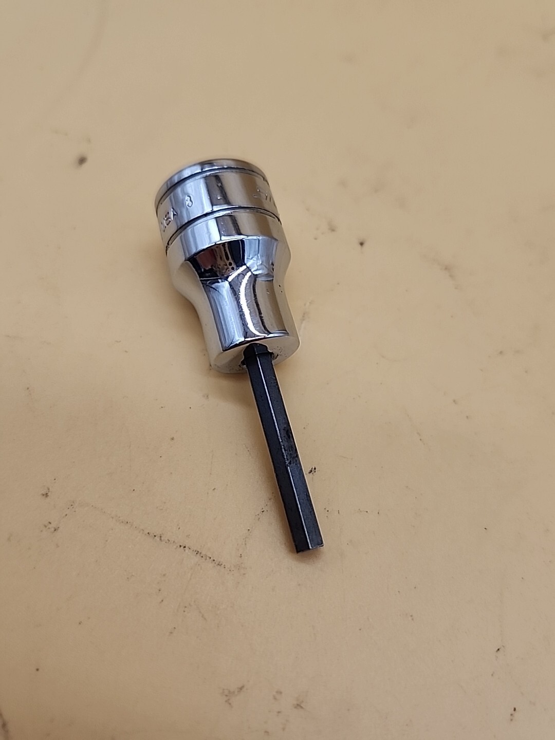 Snap-On Tools 3/8″ Drive 9/64″ SAE Hex Bit Chrome Socket FA4.5E USA