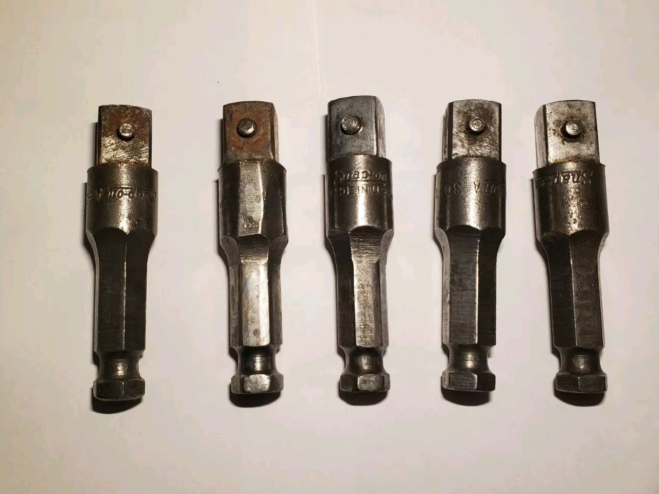 Snap On 1/2 Inch Drive SAE 7/16 Hex 2 3/4″ Power Hex Shank Model A3011A USA QTY5