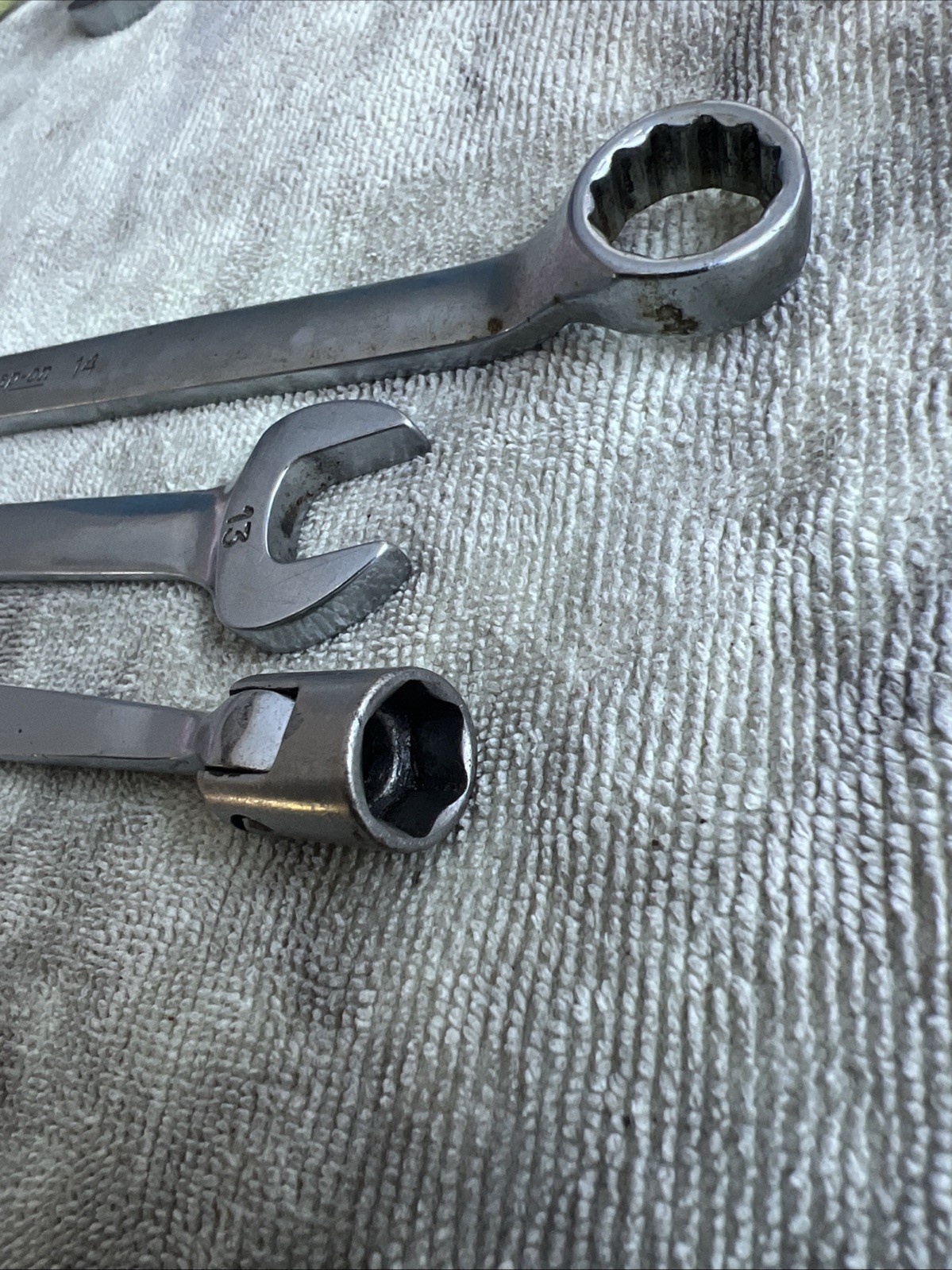 Snap-On FHOM10S Flex Head See Pictures Combination Wrench 6-Point And More See