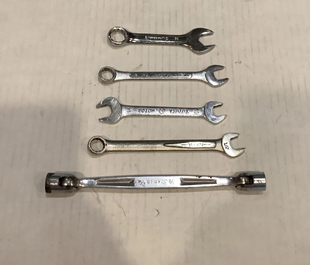 Combination Wrenches Snap On, Cummins, Toyota Motor, Napa, Thorsen Lot of 5