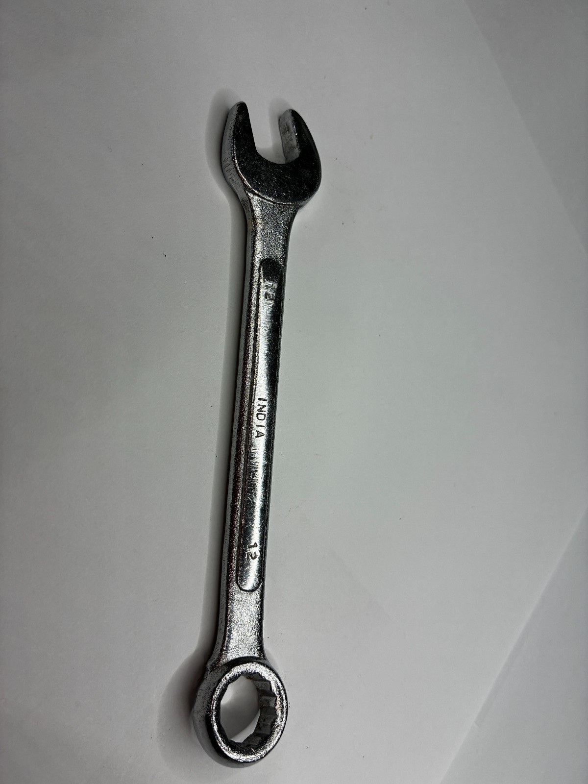 12mm Combination Wrench Metric Open Box End India Chrome