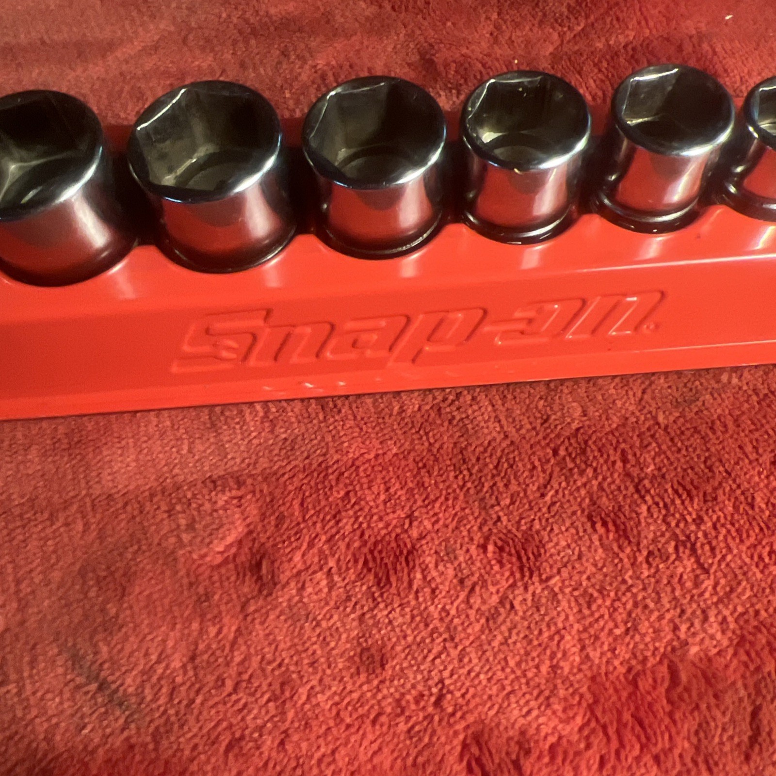 Snap On Tools USA 11 Piece 3/8” Drive 6 Point SAE Shallow Socket Set 211FSY MINT