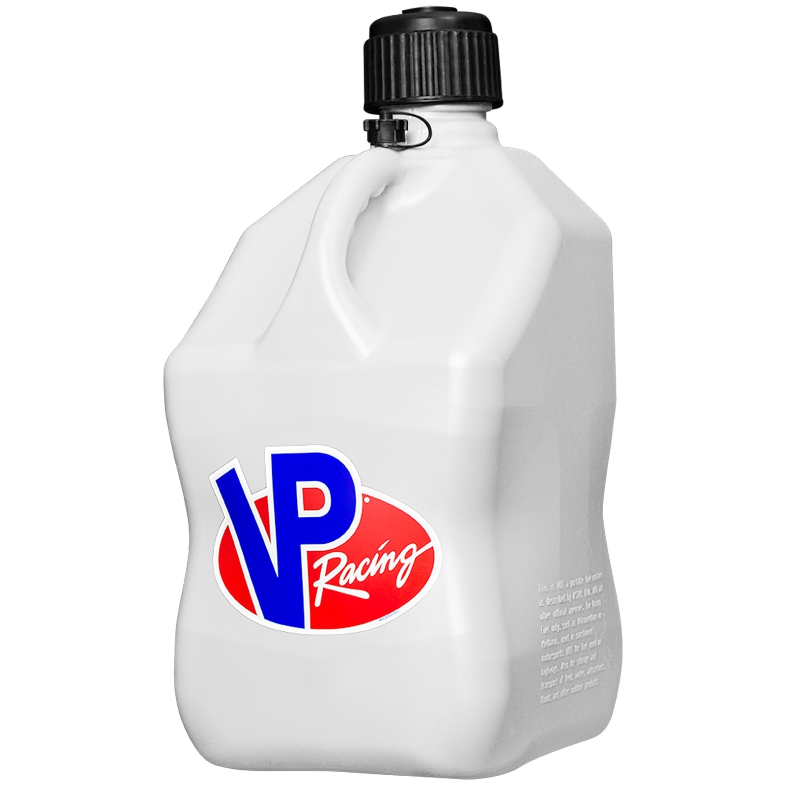 VP Racing Square Fuel Jug 5 Gallon White