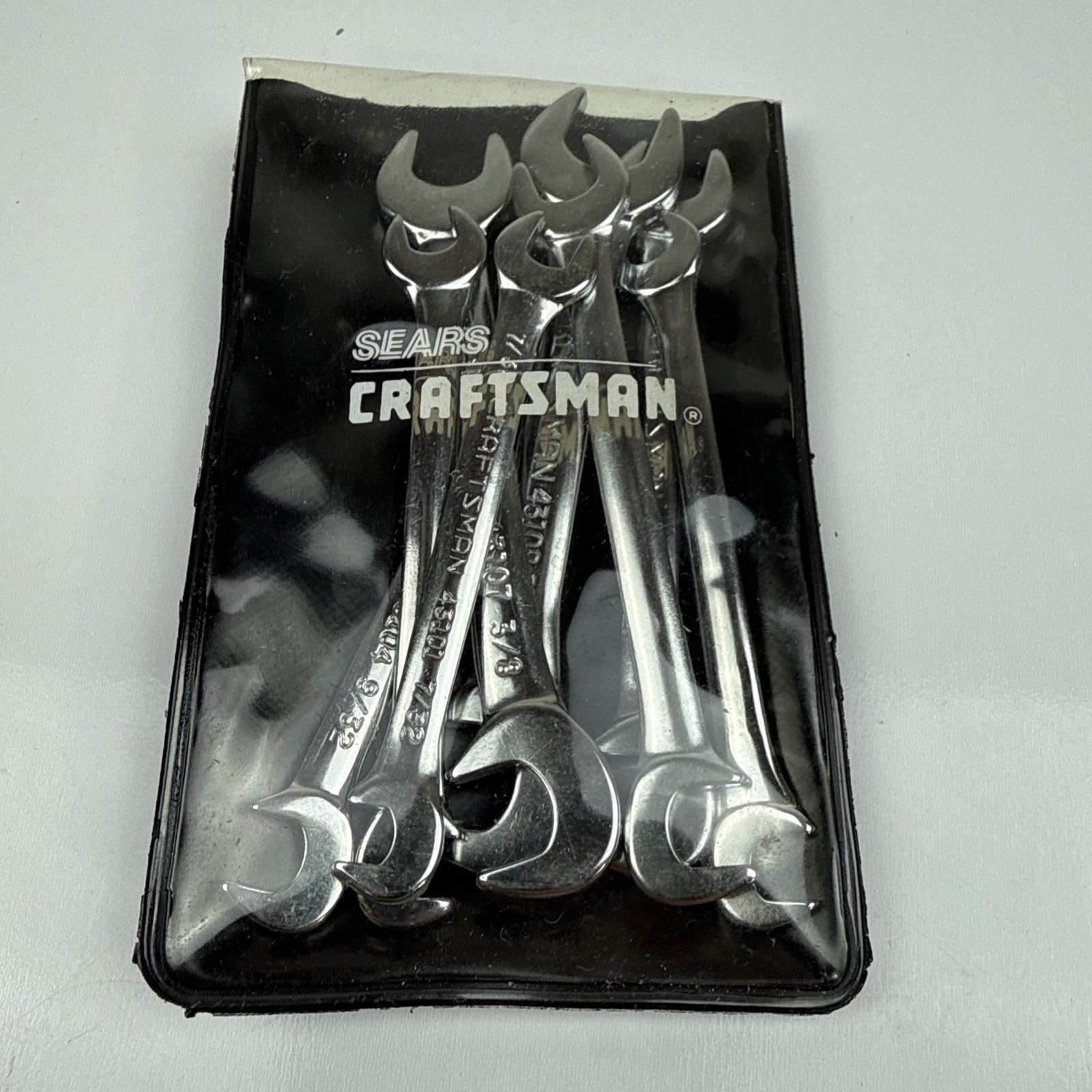 VINTAGE Craftsman USA 8 Piece SAE Open End Ignition Wrench Set 9 4306 Mint Cond.