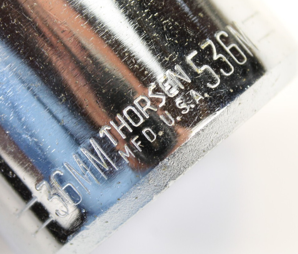 Thorsen 36mm 12-Point 1/2″ Drive Socket USA 536M Standard Length Metric