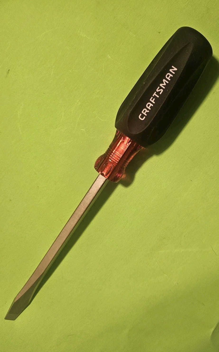 USA MADE NOS: CRAFTSMAN Cushion Grip 5/16″ Slotted SCREWDRIVER 6″, WF PN | 47115