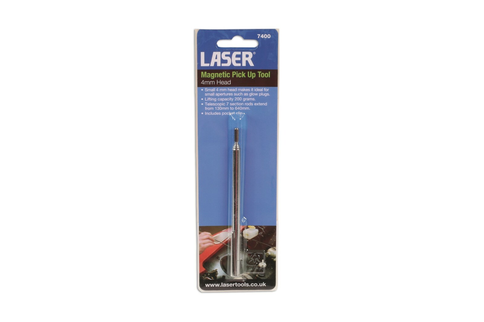 Laser 7400 Magnetic Pick Up Tool – 4mm Head