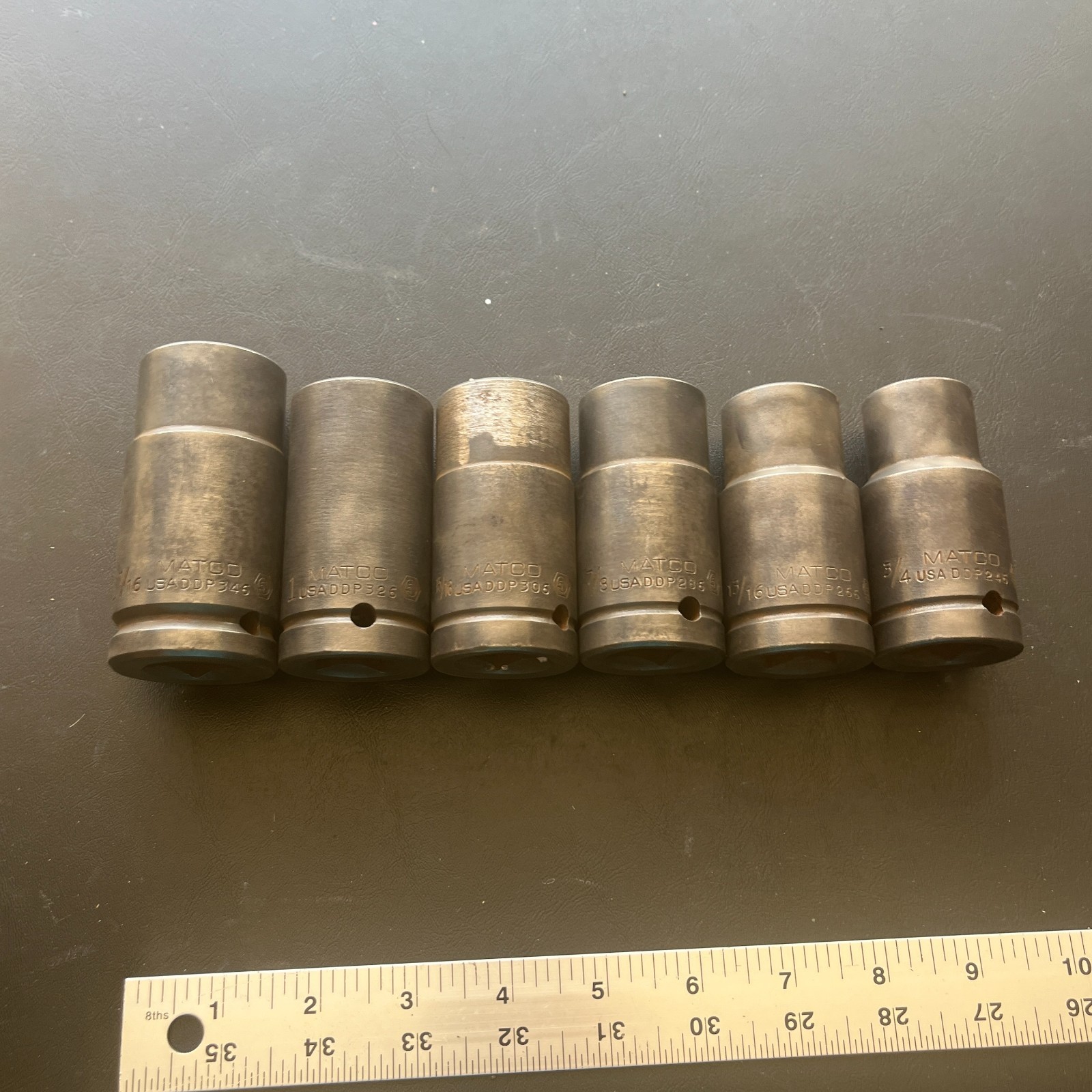 Matco 3/4″- 1-1/16″ Deep Impact Socket 6 Point 3/4″ Drive DDP246-346 – 6pc