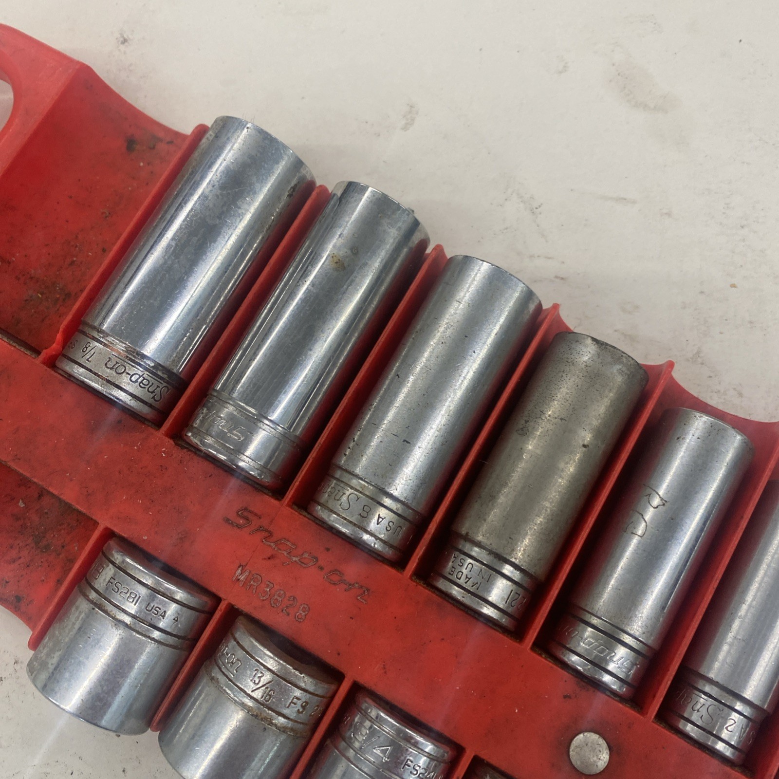 Snap-On SF & FS Series 3/8″ Drive Deep/Standard Socket SET 21 piece READ M0849