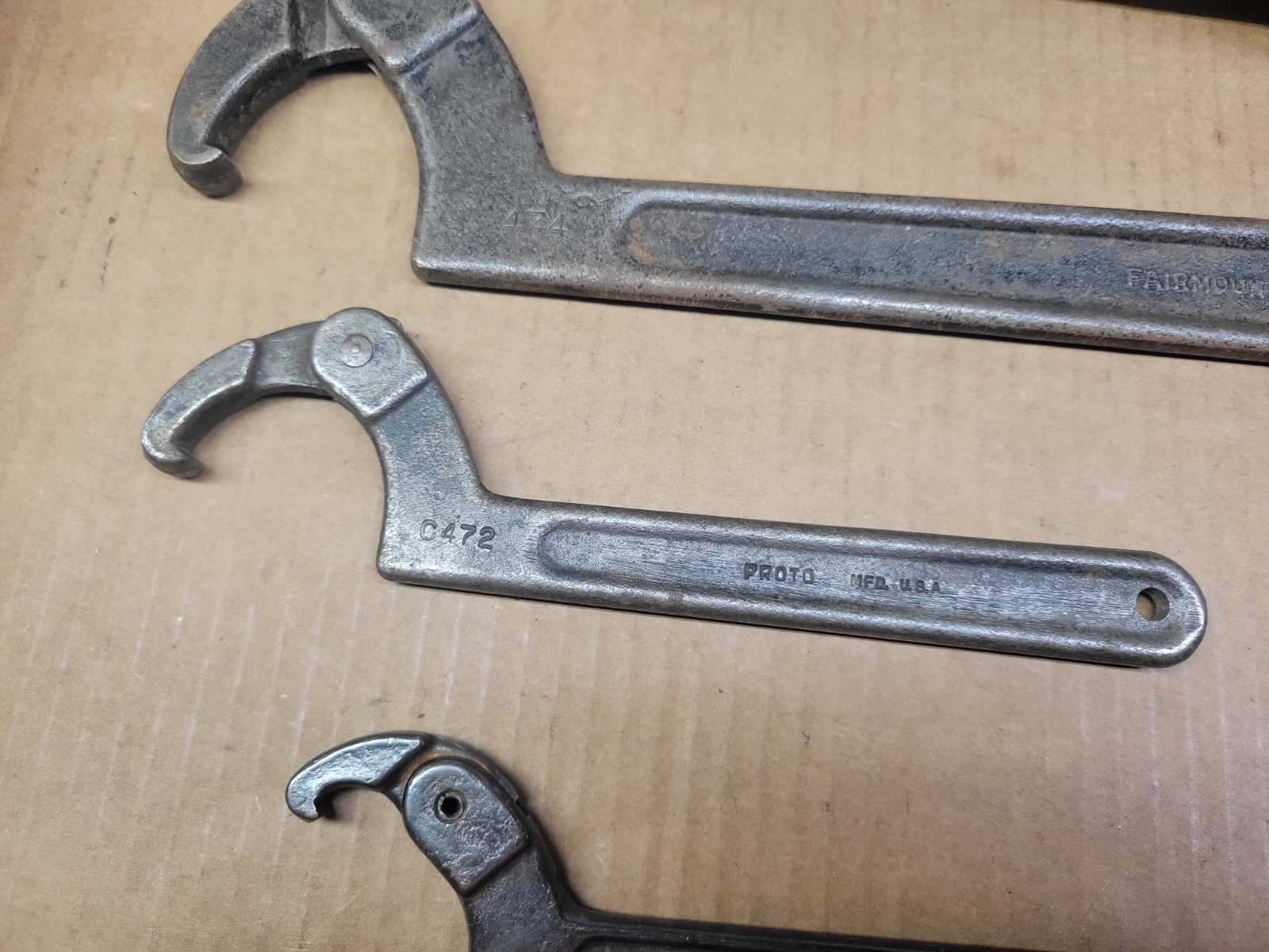 Armstrong Proto Fairmount 3-Piece Adjustable Hook Spanner Wrench Set