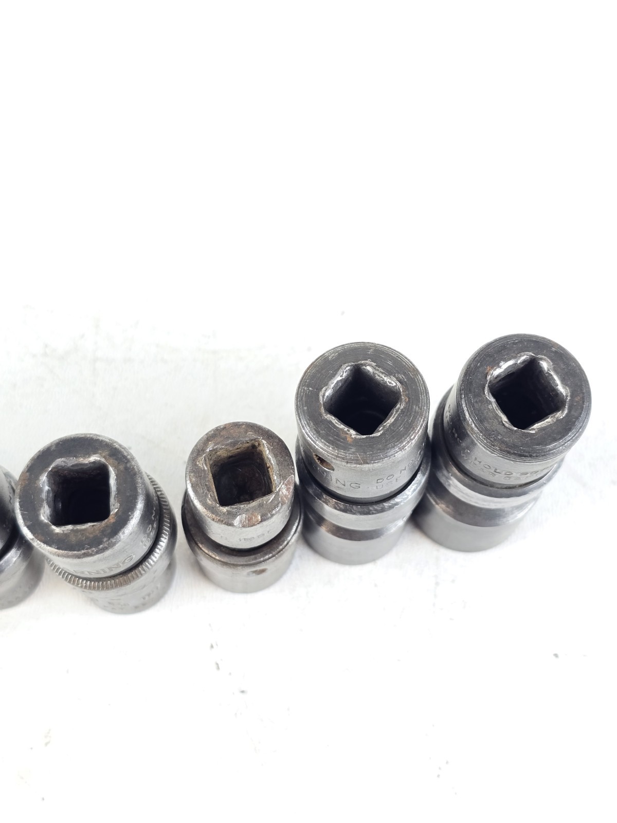 Snap On IPF IMBF 7 pc. 3/8 in Drive 3/8″-3/4″ Impact Swivel Socket Set USA