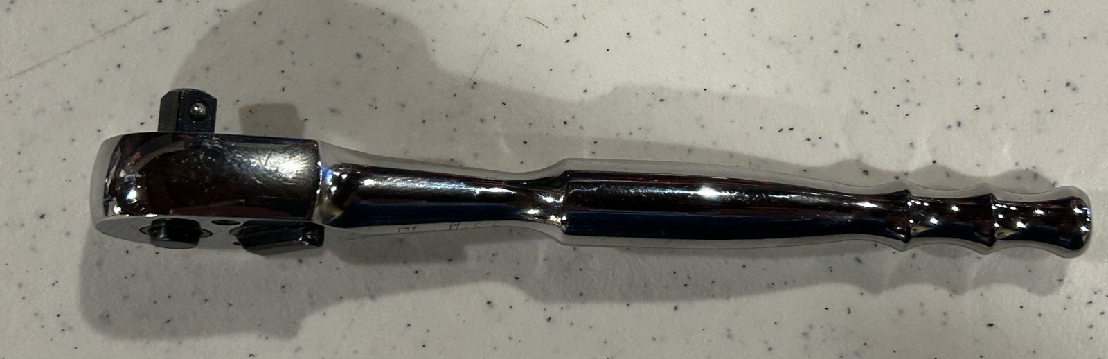 NOS. BLUE POINT BPRTR936 1/4” DRIVE QUICK RELEASE CHROME RATCHET