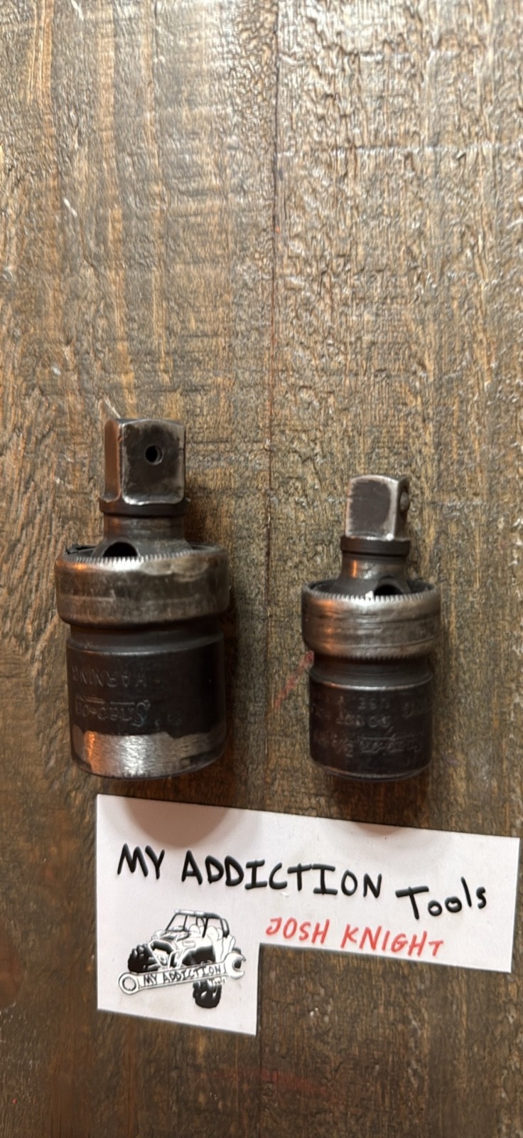 Snap on 3/8” and 1/2” universal impact swivels 1/2”-IP80 3/8”-IPF800