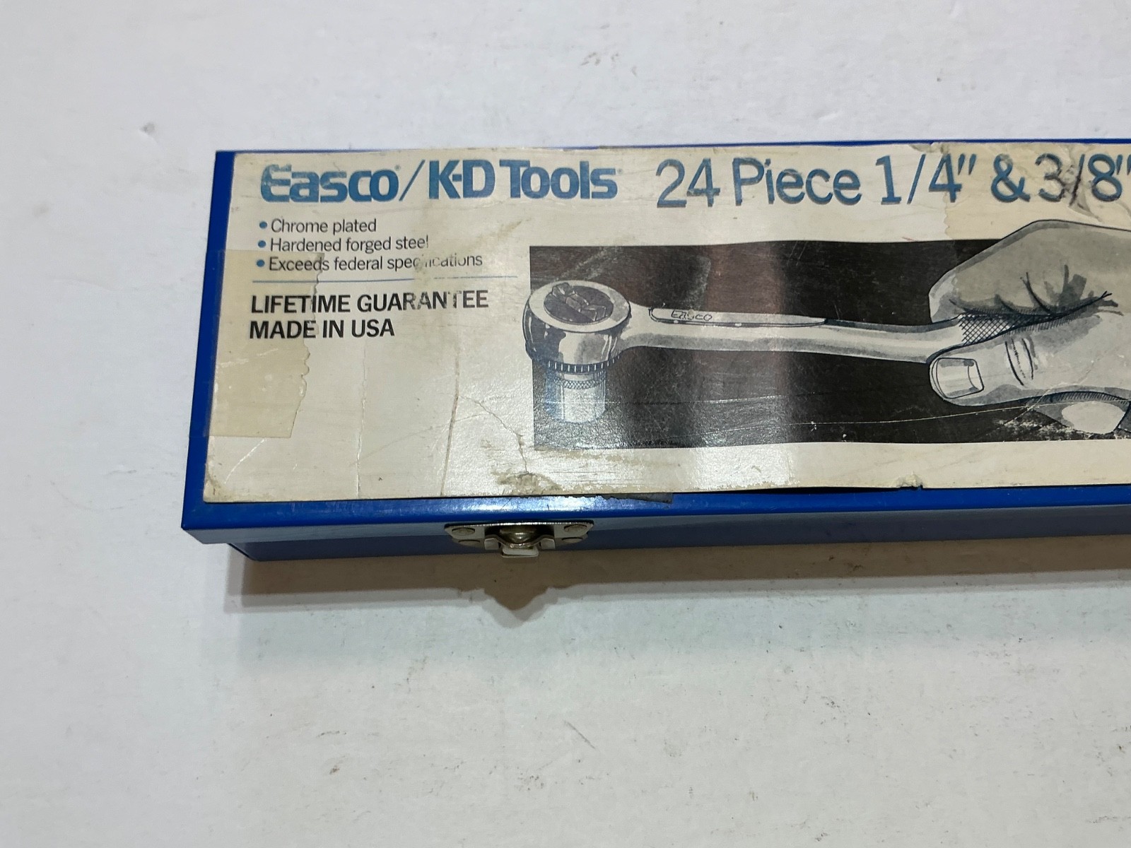Very Rare NOS Easco / K-D tools 24 pc 1/4″&3/8″ dr metric socket set 91-551 USA