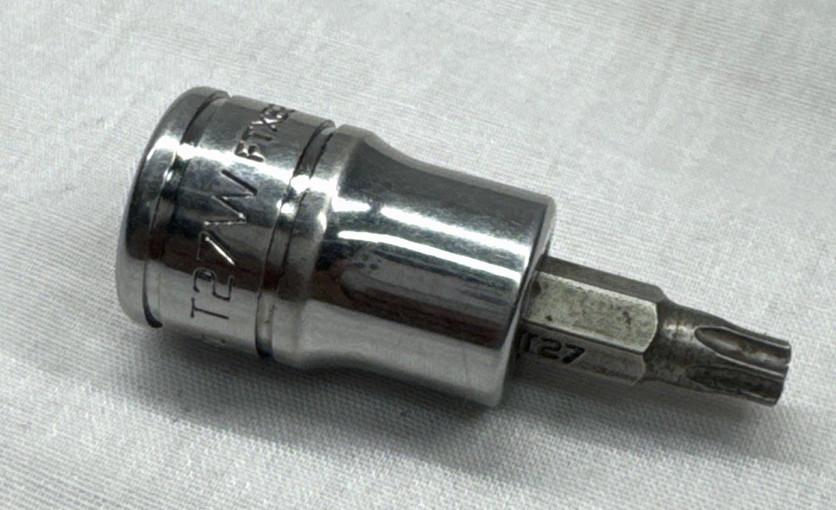 Snap-on tools 3/8″ drive T27W Torx Bit Socket FTXB27E USA .