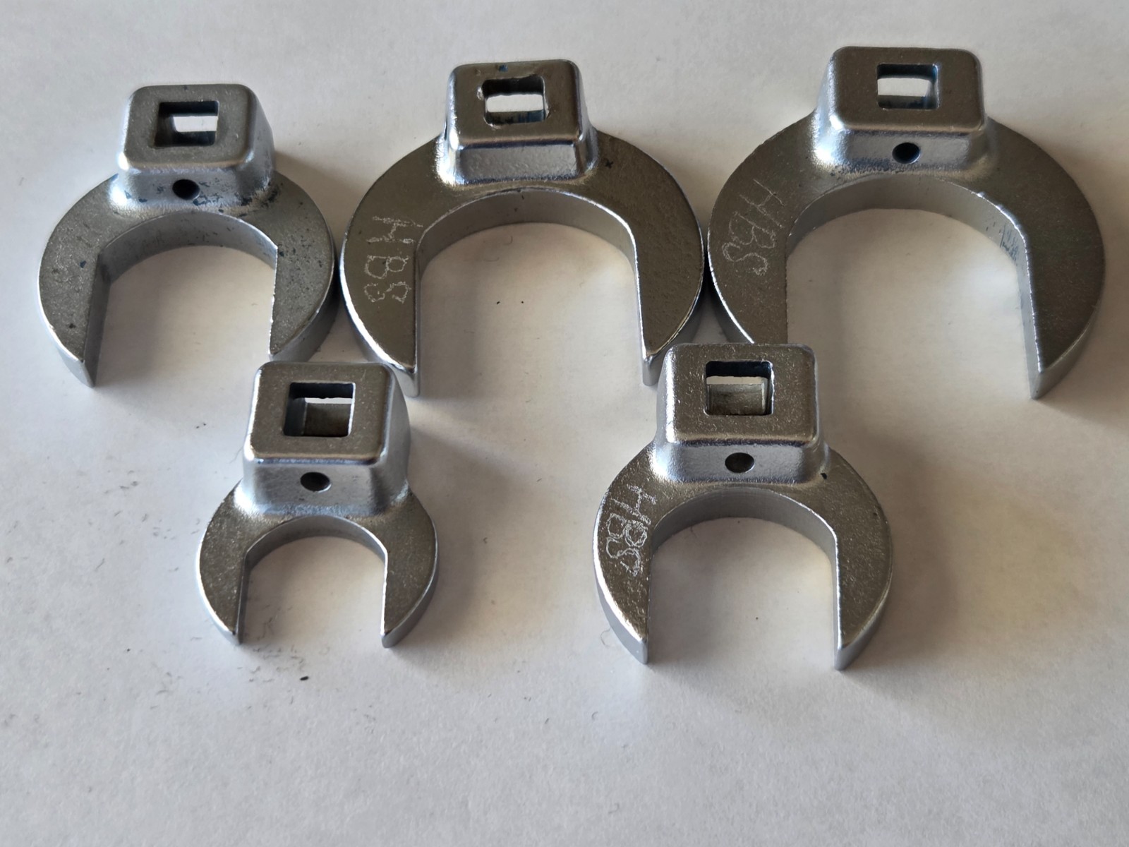 Snap-On Tools Open End Crowfoot Wrench 3/8″ Dr. 1-1/2 1-3/8 1-1/8 1-1/16 13/16″