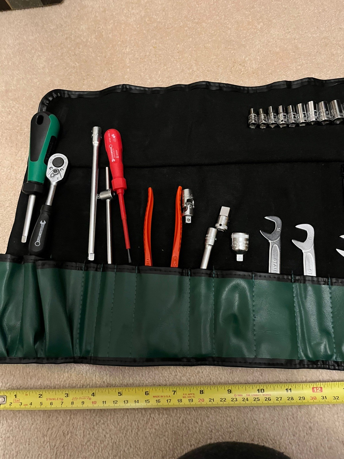 Stahlwille (Germany) small tool kit in roll