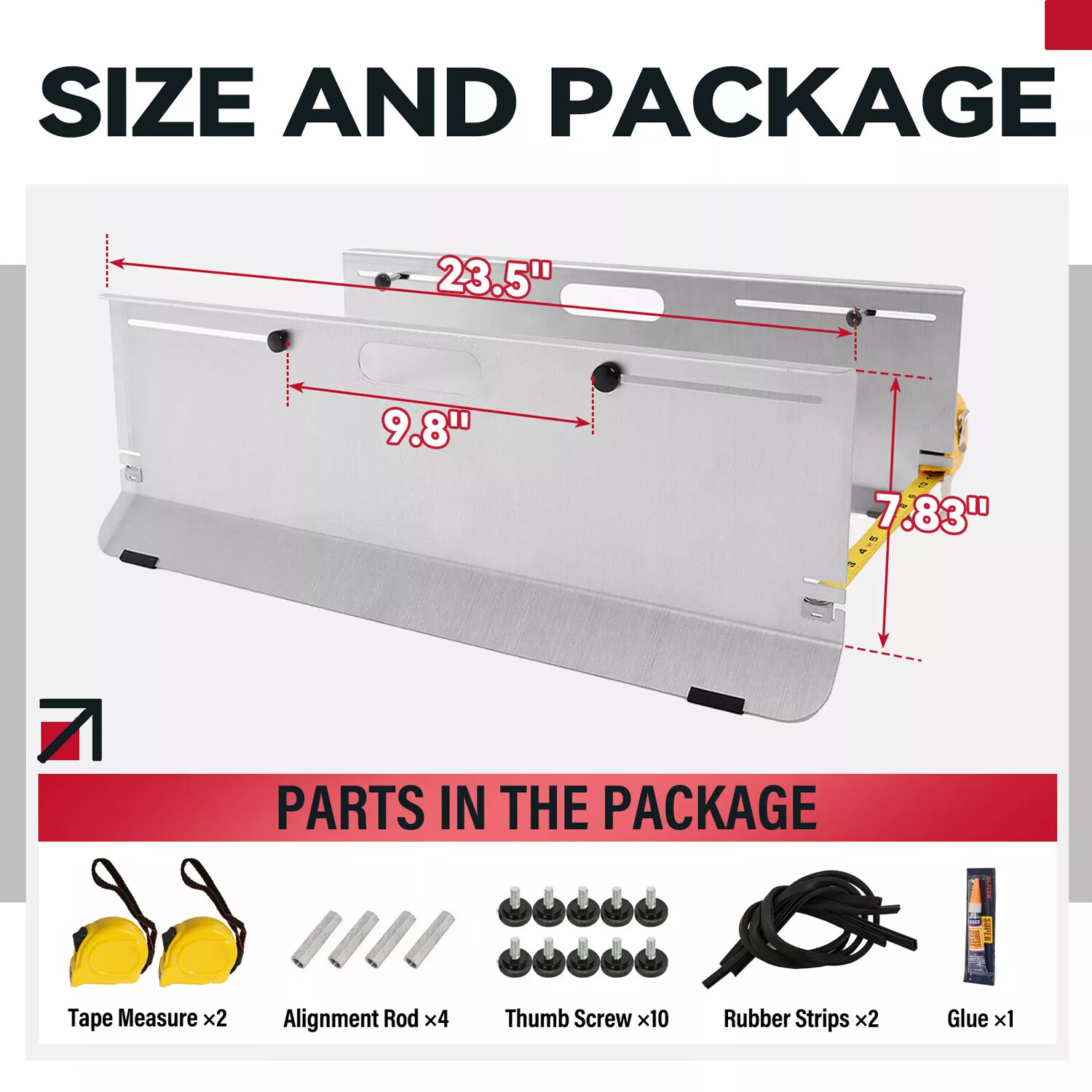 HECASA Toe Plates-Most Accurate DIY Wheel Alignment Tool/Gauge Aluminum