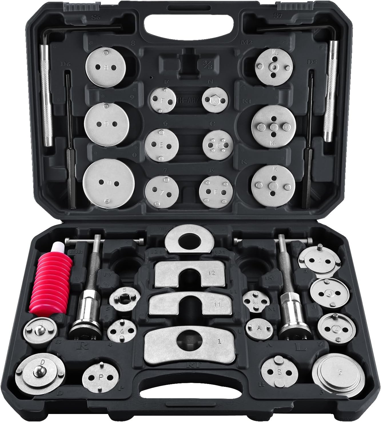 35PCS Disc Brake Caliper Tool Kit Heavy Duty Brake Caliper Compression Tools Kit