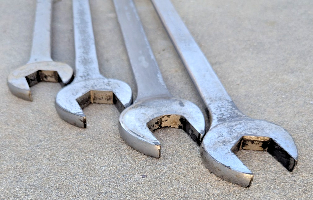 New Britain Combination Wrench SAE 1-5/18″ / 1-7/16″ / 1-3/8″ / 1-1/2″ Lot of 4
