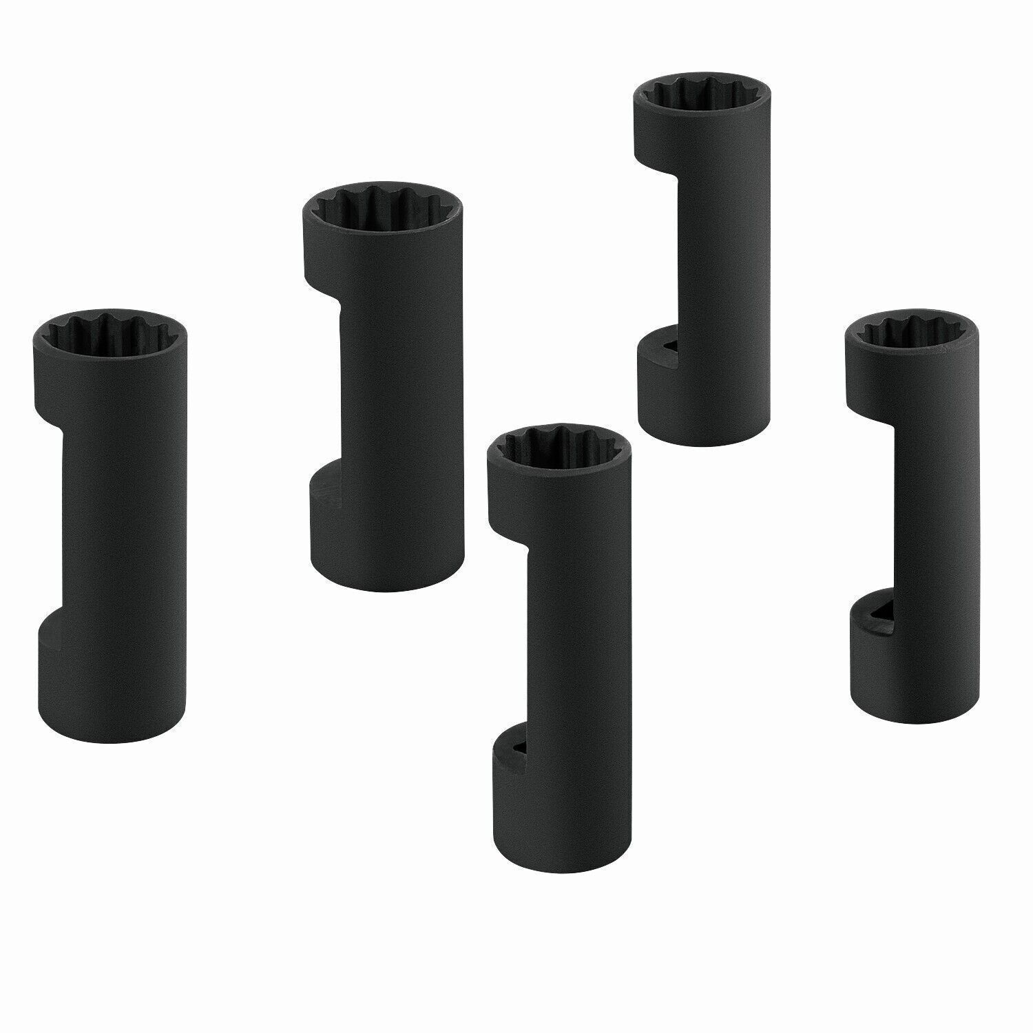 5Pcs Easy Remove Strut Nut Socket Tools Kit with 12 Point 1/2inch Square Drive