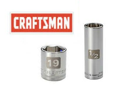 Craftsman EZ Read Sockets – New – 1/2 & 3/8″ Drive Shallow & Deep Metric/SAE