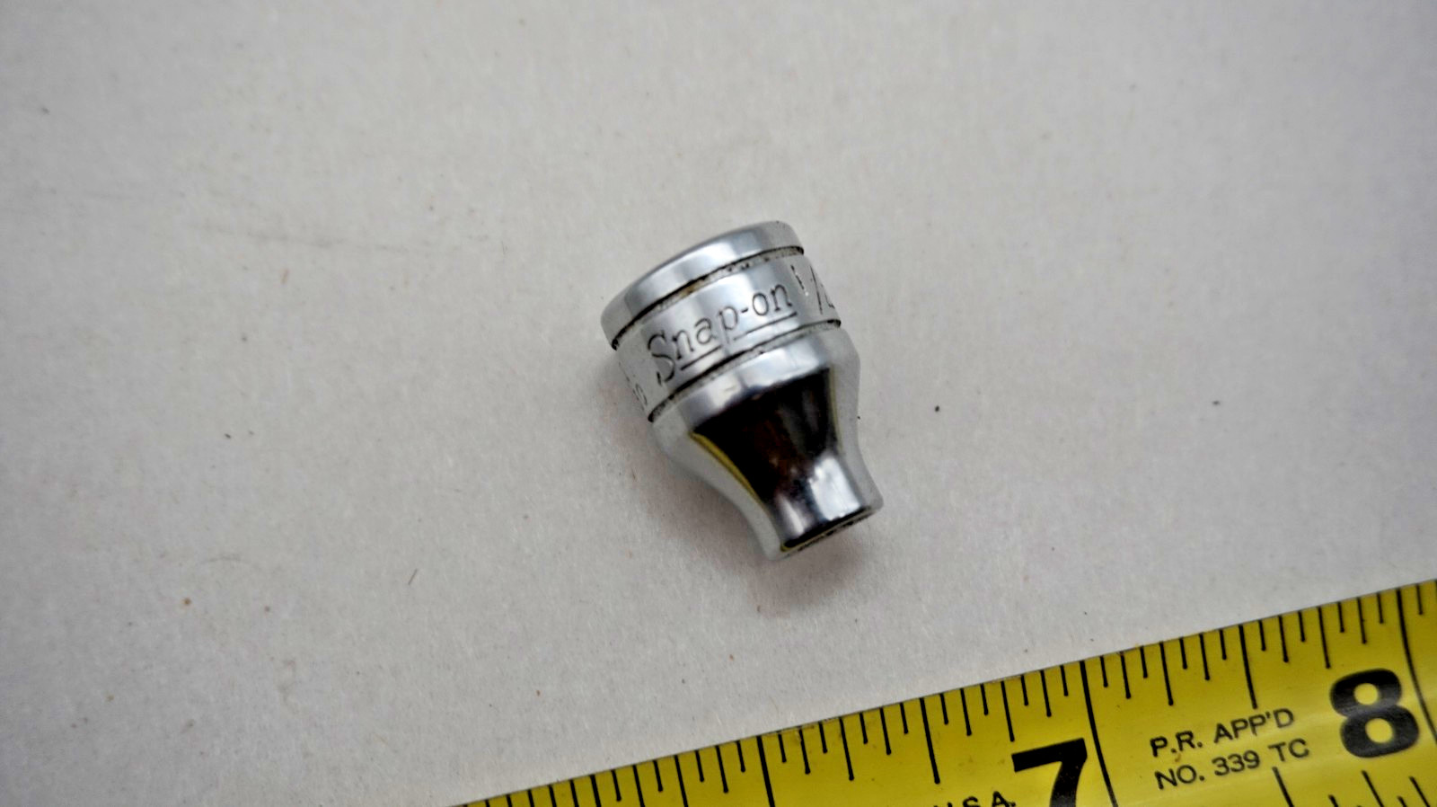 Snap On F081 3/8″ drive 12-point shallow 1/4″ socket free ship USA only