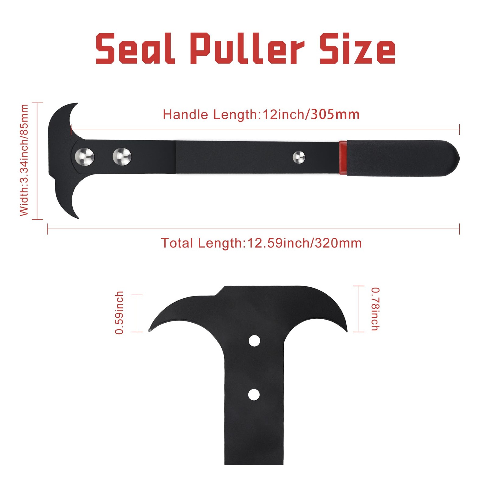 Bestong Universal Seal Puller Tool, Dual Hook Oil & Grease Remover