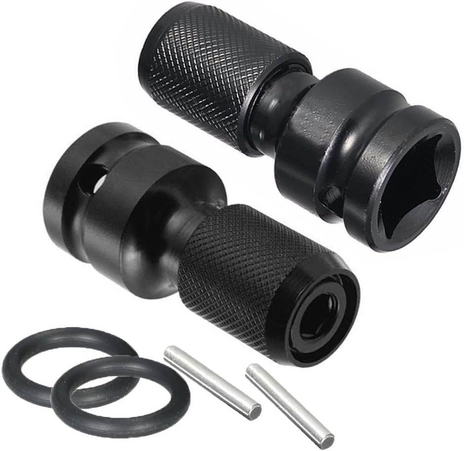 Quick Release 1/2-Inch to 1/4-Inch Hex Socket Adapter – Durable Metal Converter