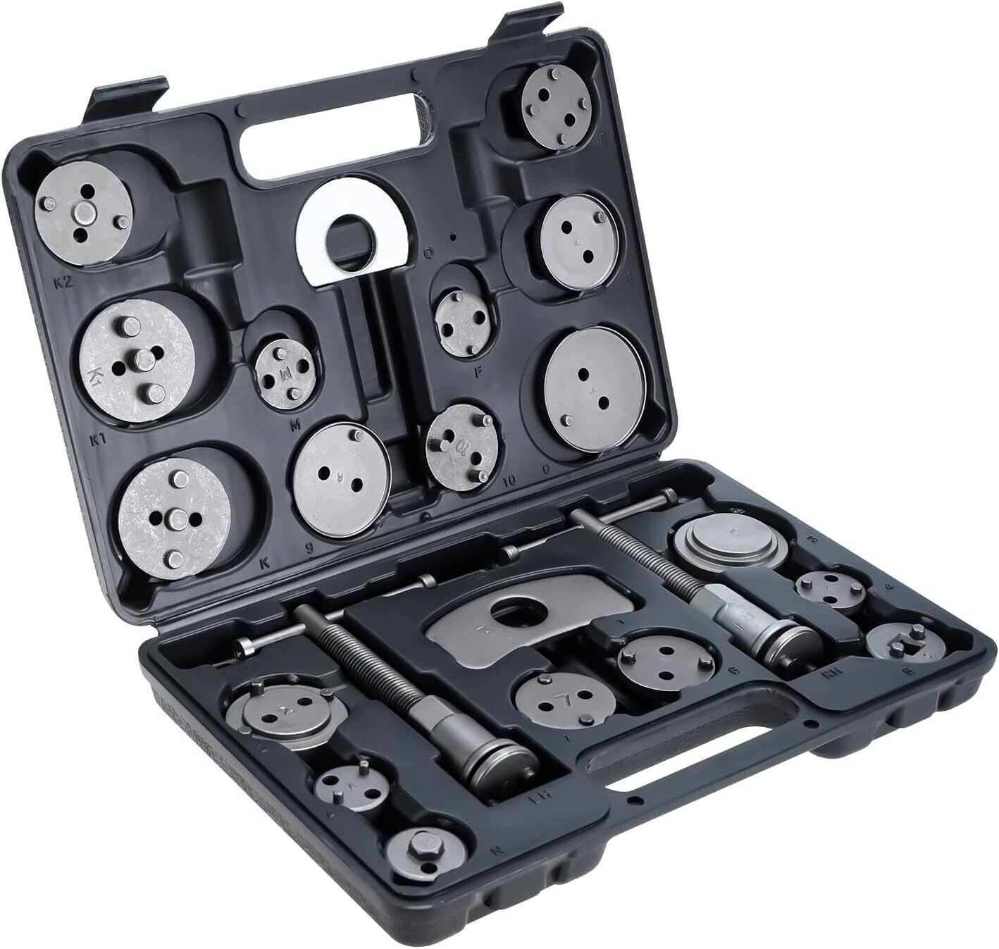 8MILELAKE 24pcs Heavy Duty Car Disc Brake Caliper Compressor Wind Back Tools Kit
