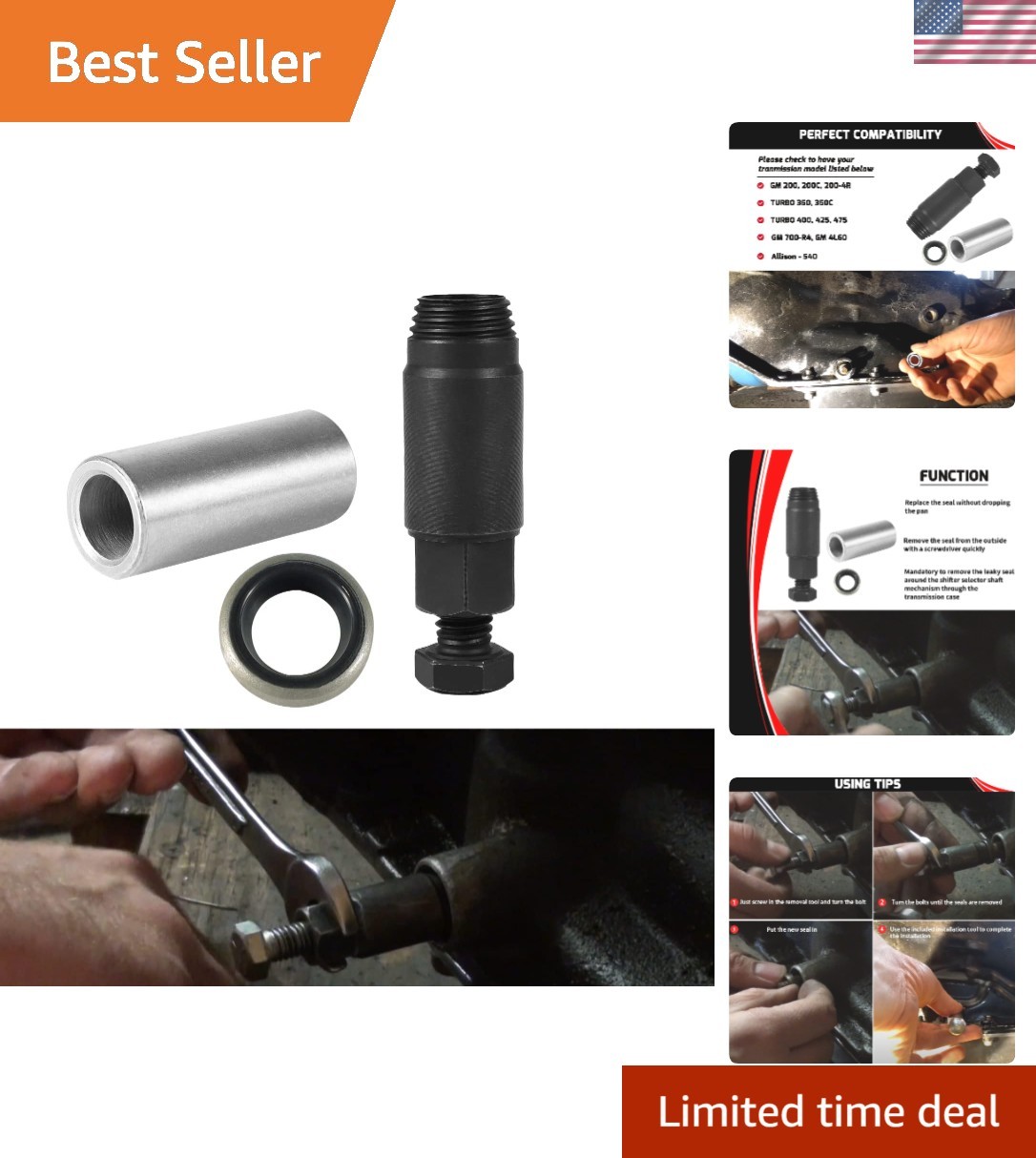Efficient GM Transmission Seal Remover/Installer – Durable Steel Construction