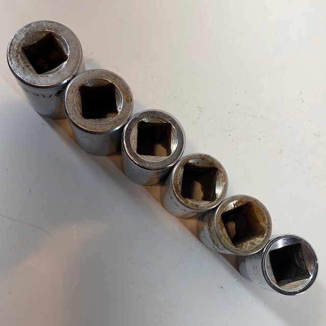 Craftsman USA 1/2″ Drive 6pc Socket Set 13/16″ to 1/2″ Shallow 12pt V Series