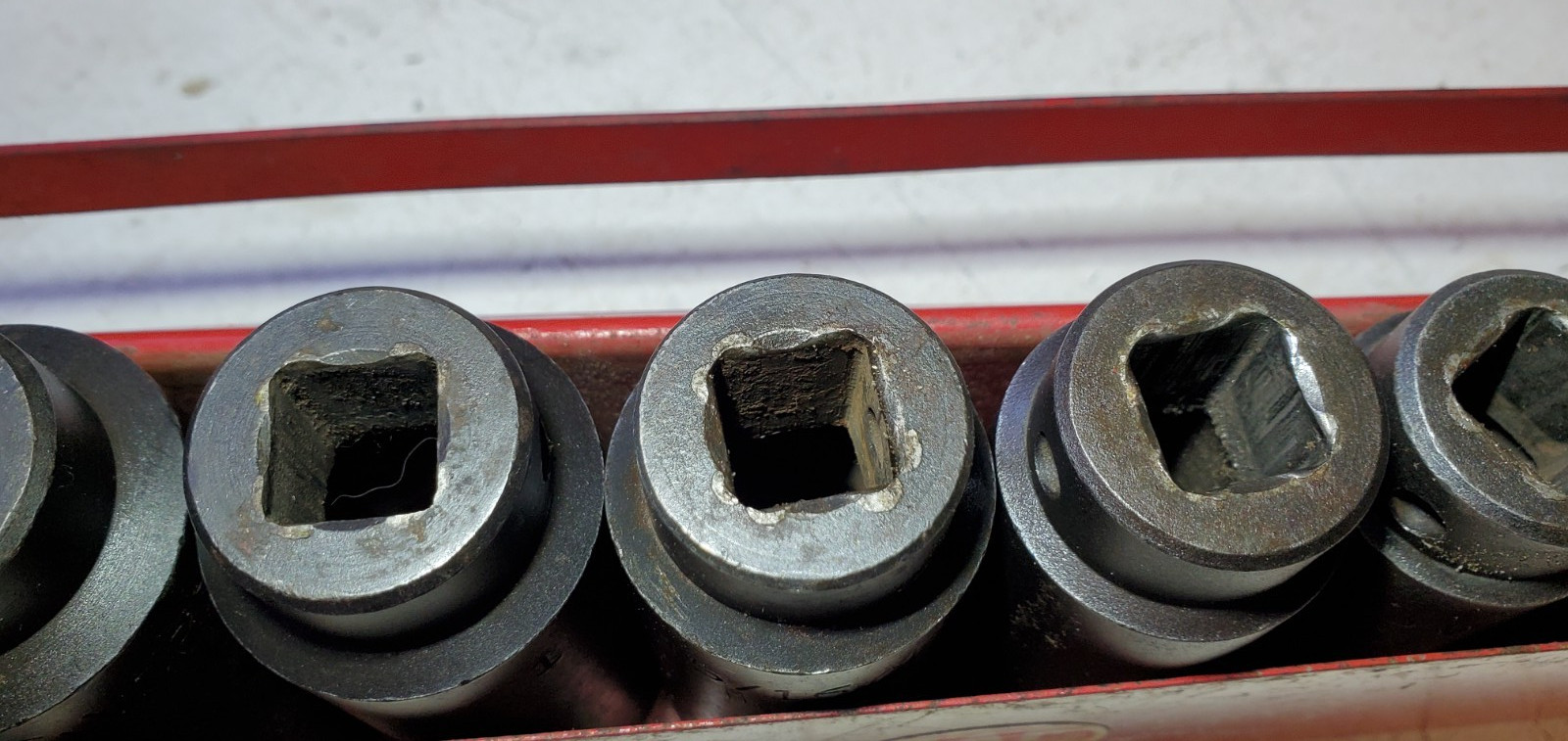 MAC TOOLS 1/2 SAE 6 Point DEEP Impact Socket Set Partial with Tray VT 10