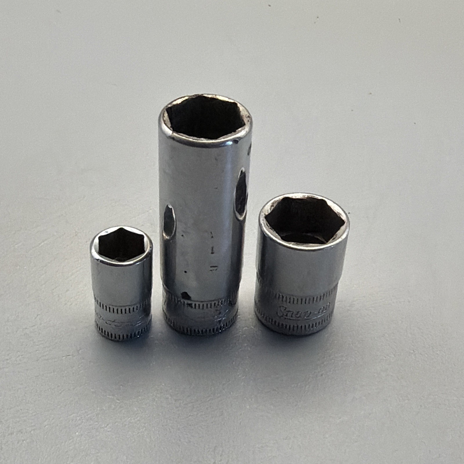 Snap On Set Of 3 Sockets Metric (TMM9, STMM13, FSM141), 6 Pt