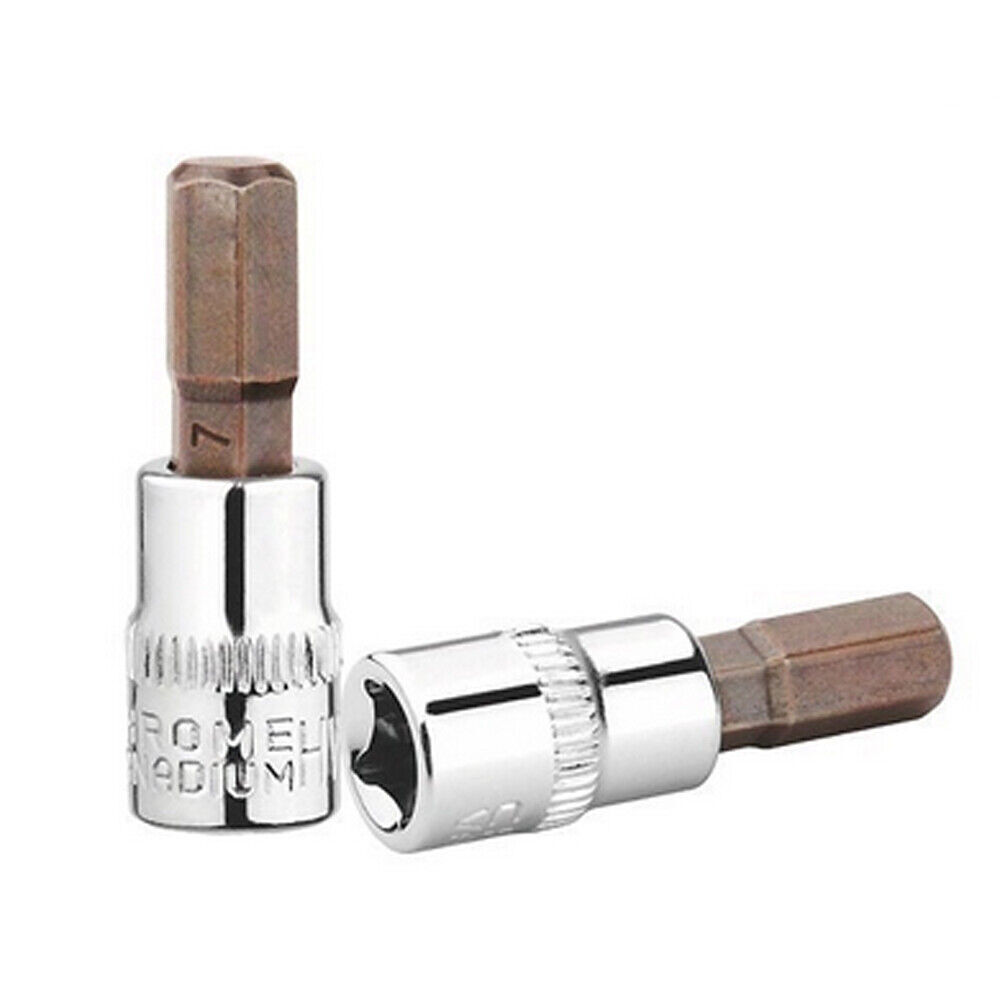 6pcs 3-8mm 1/4inch Hexagonal Drive Metric Hex Bit Sockets Nutdrivers Tools Set
