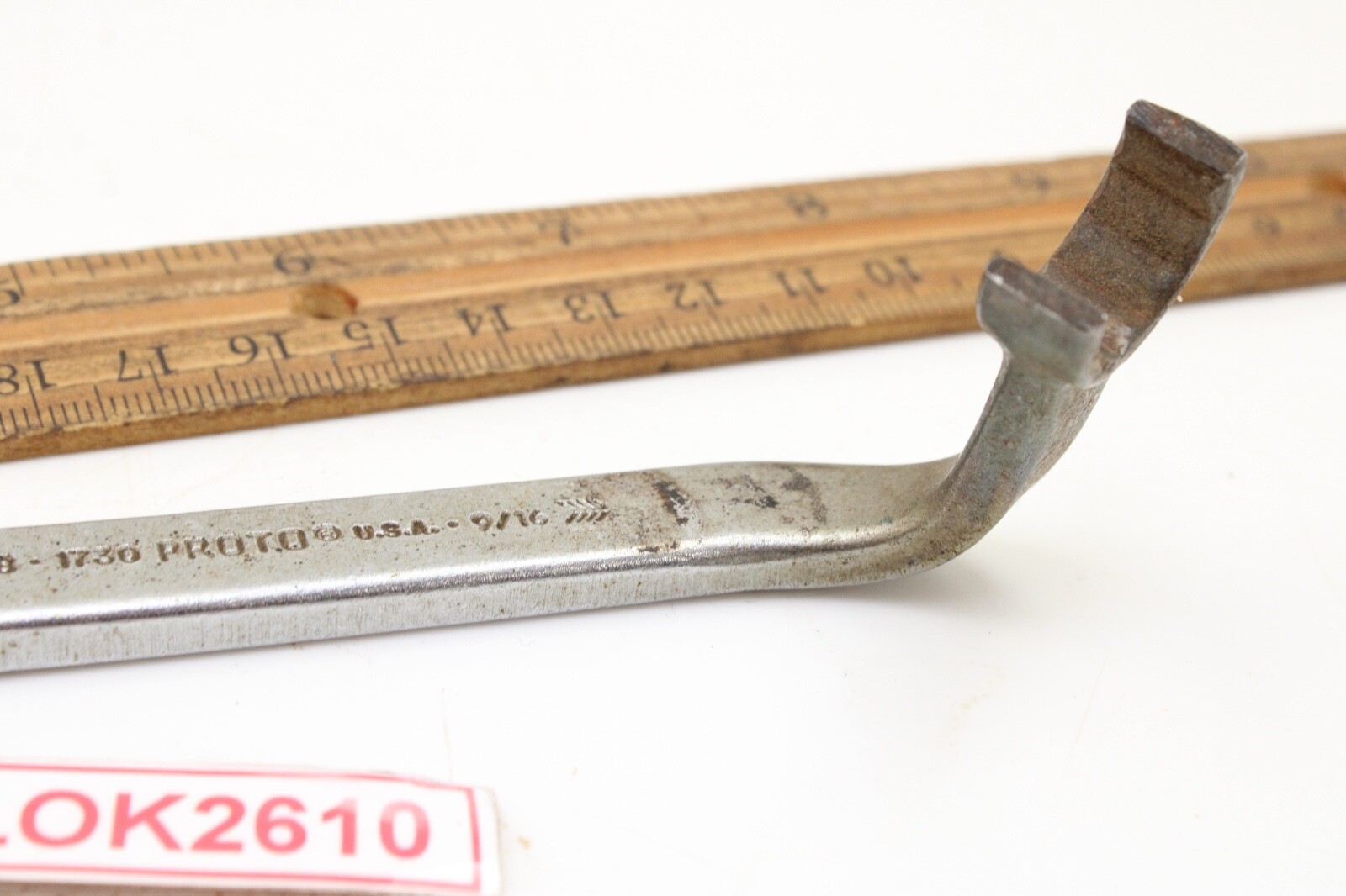 PROTO 1730 5/8″ X 9/16″ SAE Chrome Obstruction Wrench USA Modified