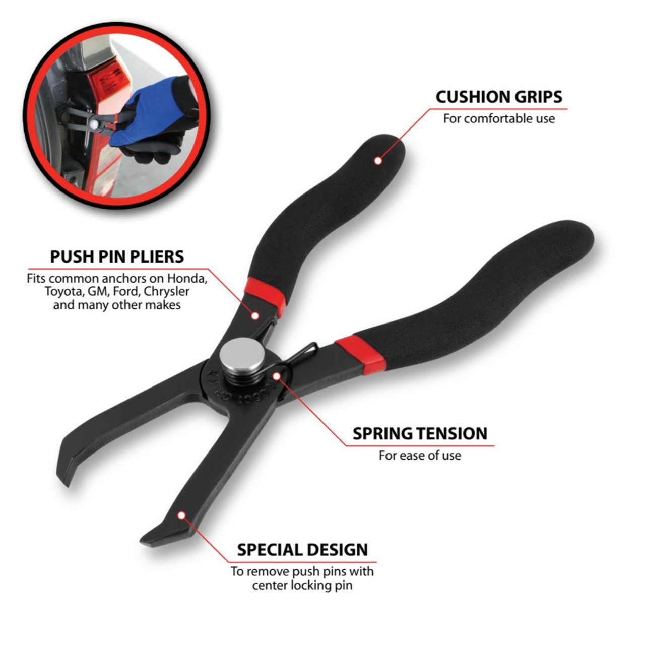 Performance Tool W86561 – Automotive Push Pin Pliers