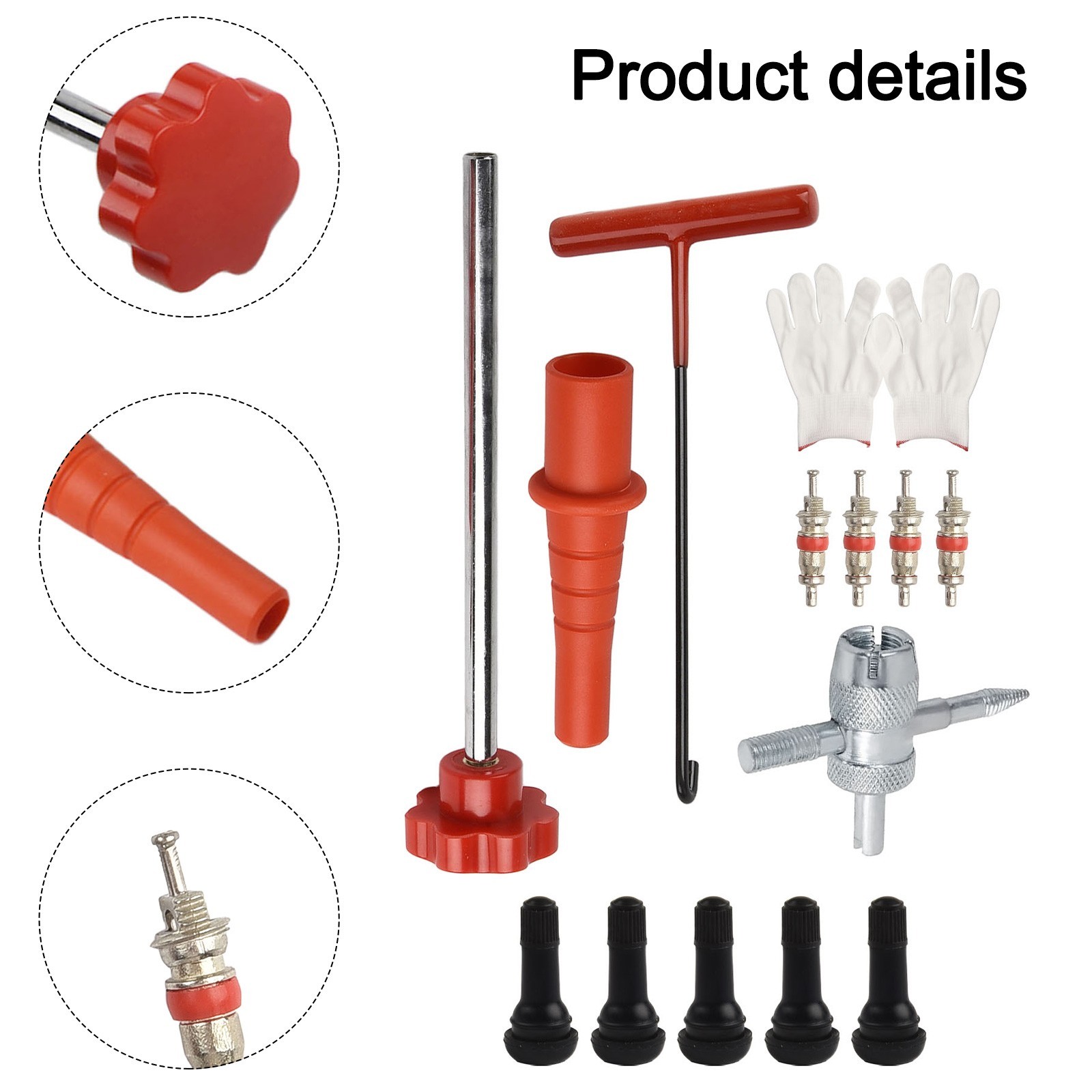 Complete 13PCS Tire Valve Stem Core Replacement Tool for Efficient Repairs