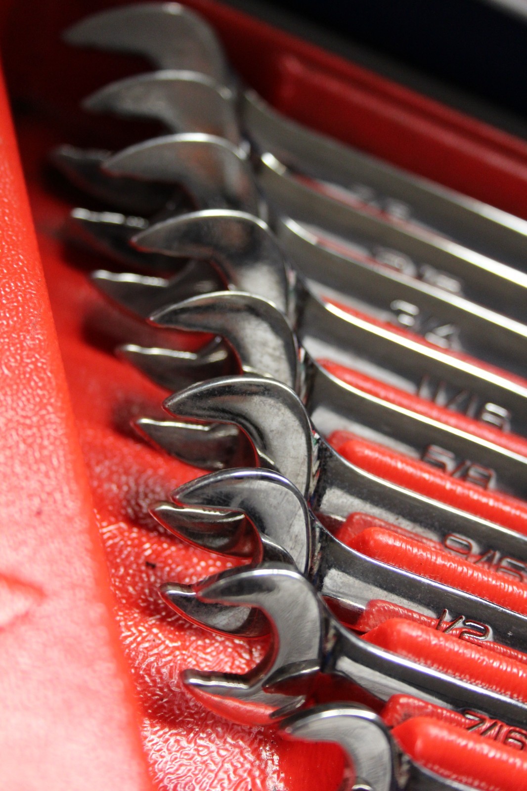 Snap-on SOEXM710 & SOEX710 20-Piece Flank Drive® Combination Wrench Set SAE & MM