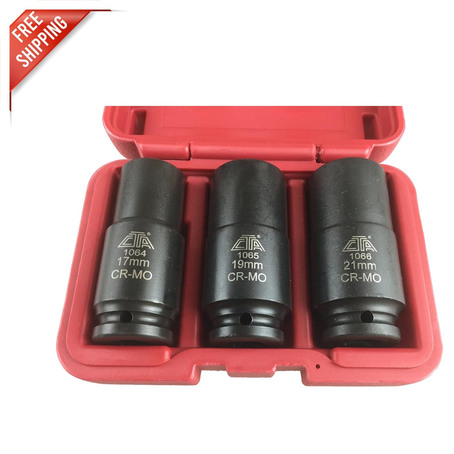 Compact 3-Piece Crank Bolt Socket Set – Perfect for Toyota & Honda Mechanics
