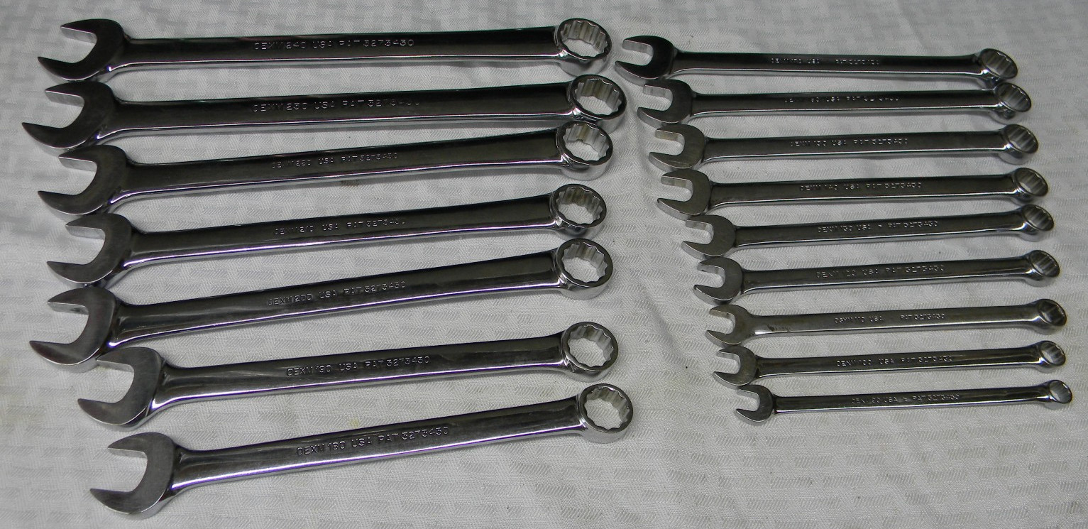 SNAP-ON 16PC METRIC 12PT COMBINATION WRENCH SET 9-24MM #OEXM713 +3