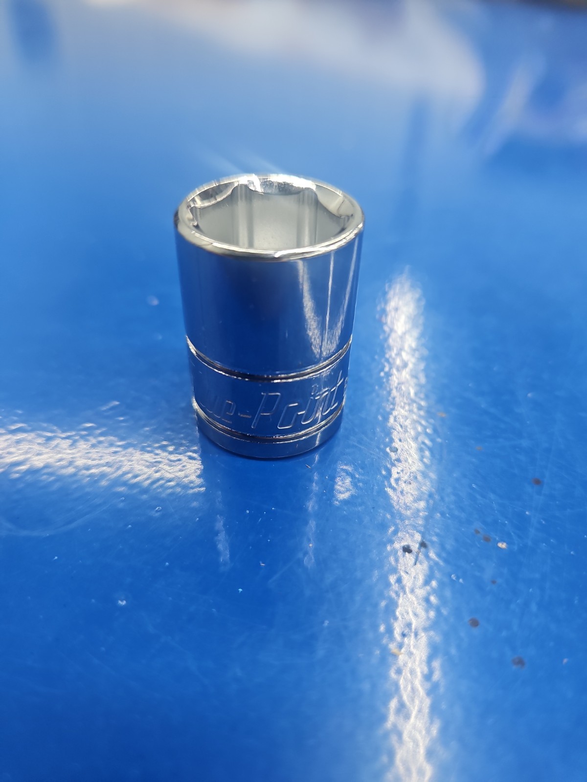 NEW 14MM BLUE POINT ™ TOOLS BLPSM3814 METRIC 6 POINT 3/8″ DRIVE CHROME SOCKET