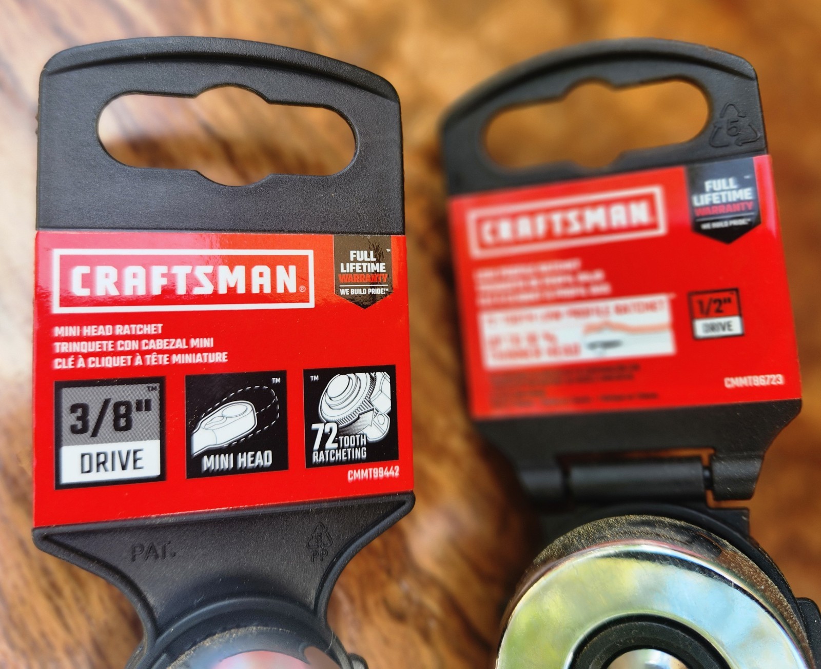 NEW – Lot of 2 Craftsman Ratchet CCMT86723 1/2″ Drive & CCMT99442 3/8″ Drive