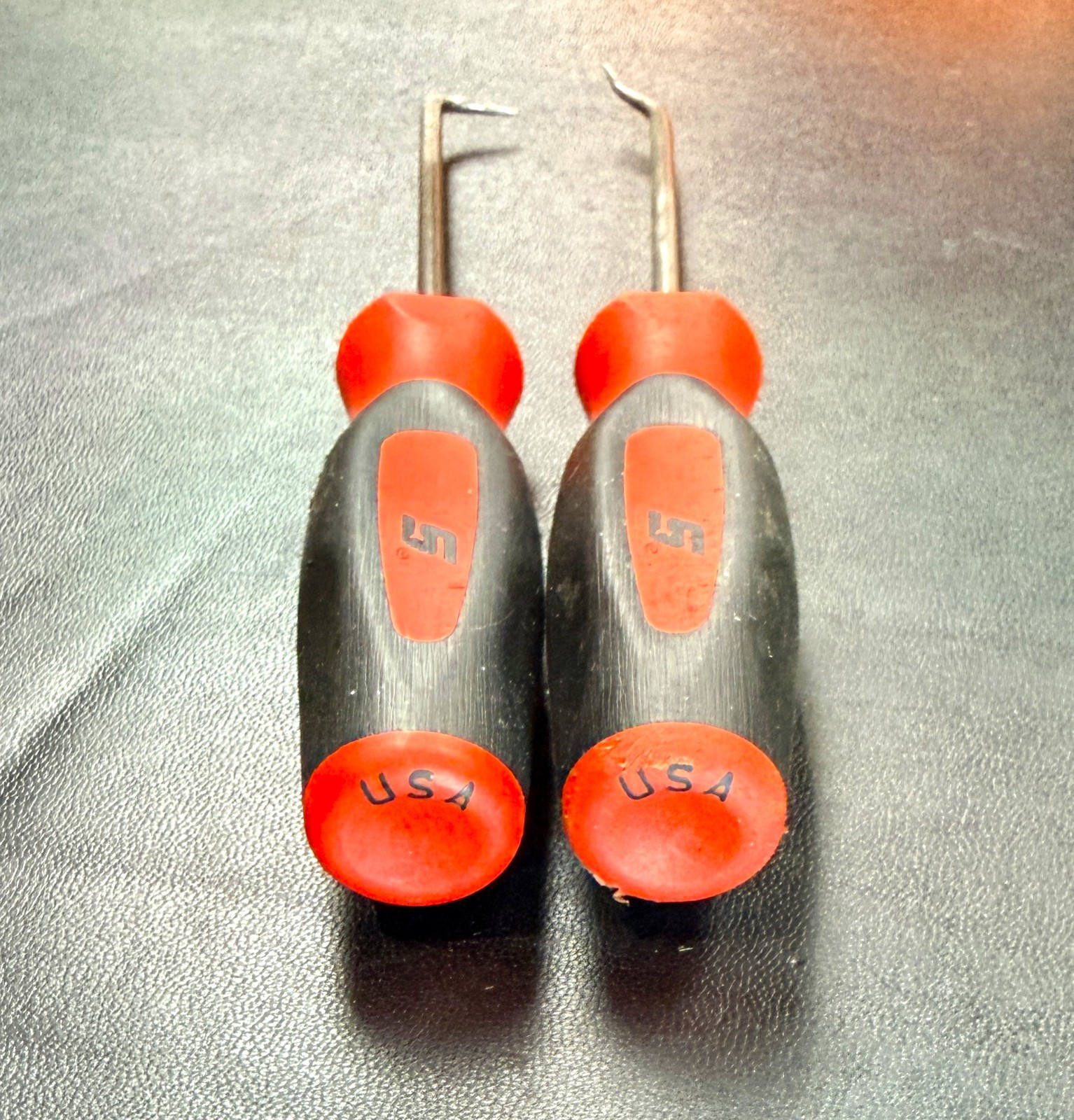 SNAP ON SG3ASH45B + SG3ASH90B 2-Pc. Soft Grip Pick Set 6.5-In. 45° & 90° USA