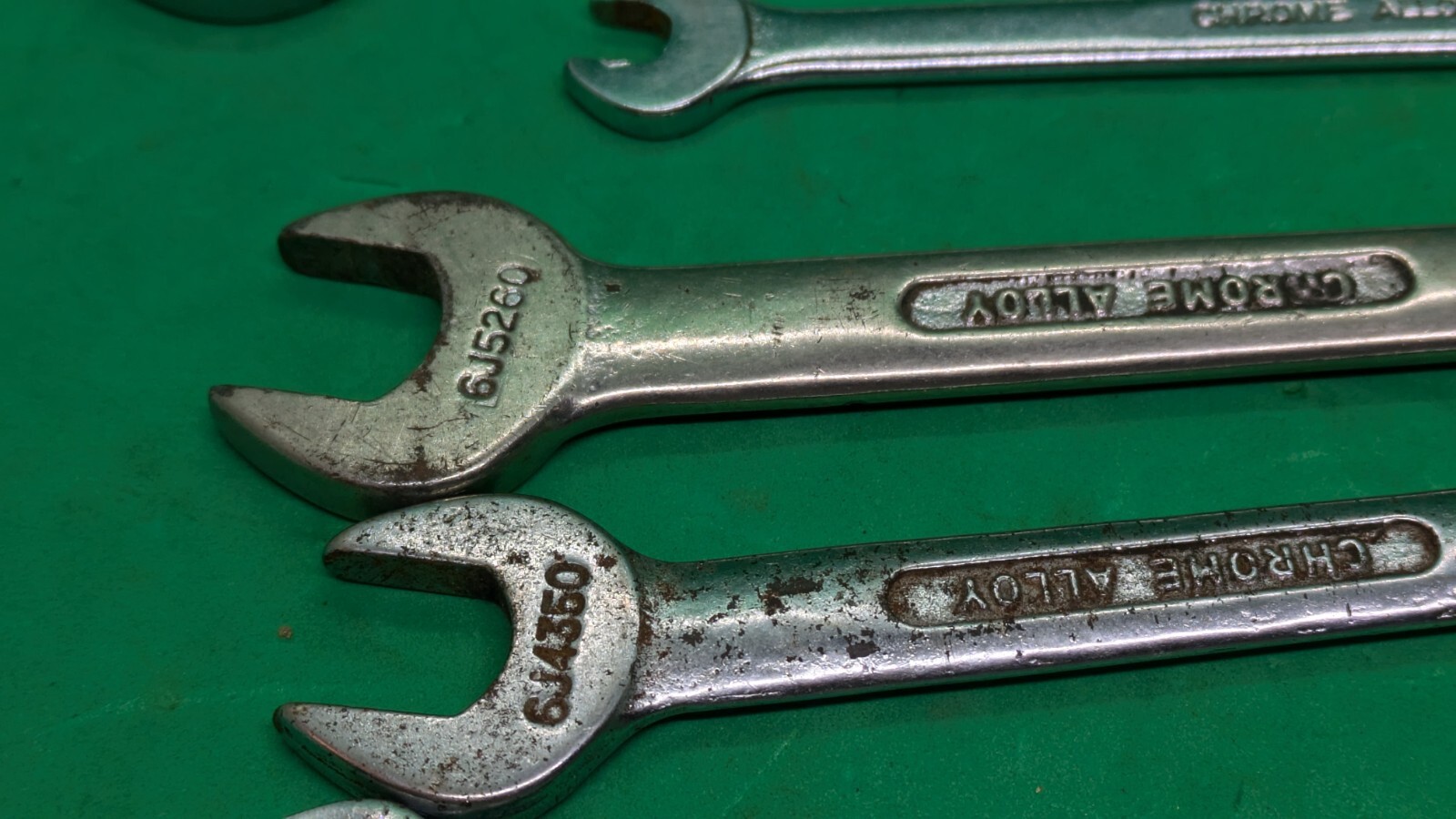 6 x BRITOOL Spanners. 5 x Open Ended, 1 x Combination. Metric and Imperial
