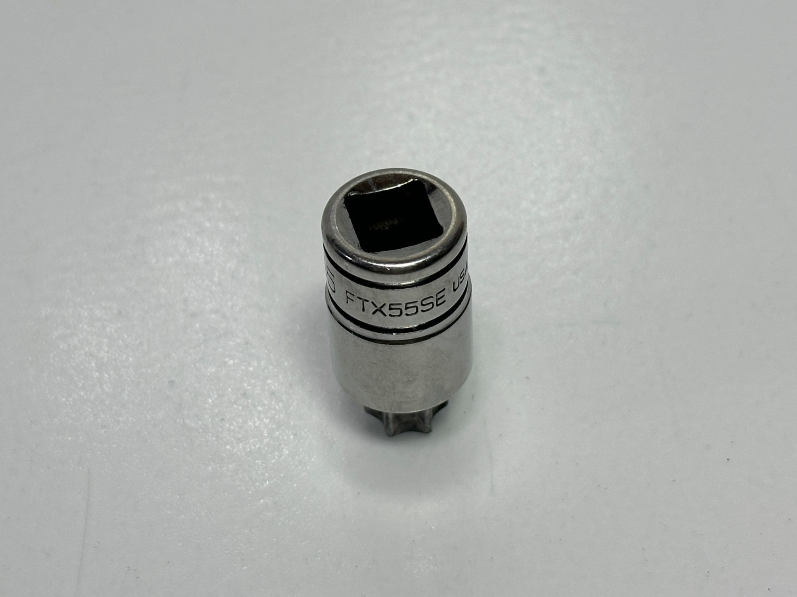 🇺🇸Snap-on Tools USA 3/8 Drive T55 Stubby Torx Bit Chrome Socket Driver FTX55SE
