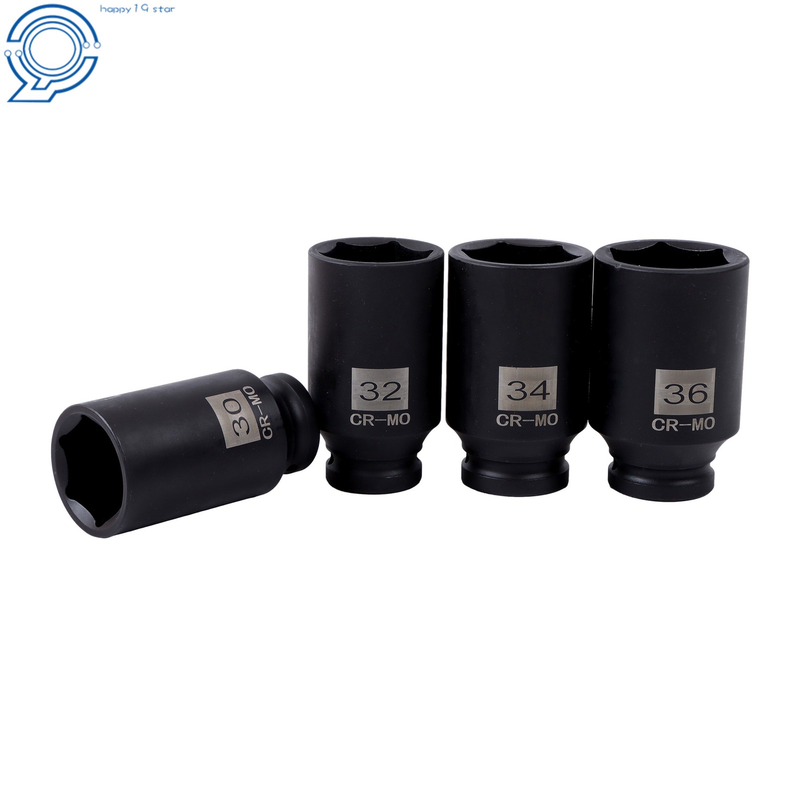 4Pcs 30mm 32mm 34mm 36mm 1/2″ Drive Spindle Axle Nut Socket Set 12 Point