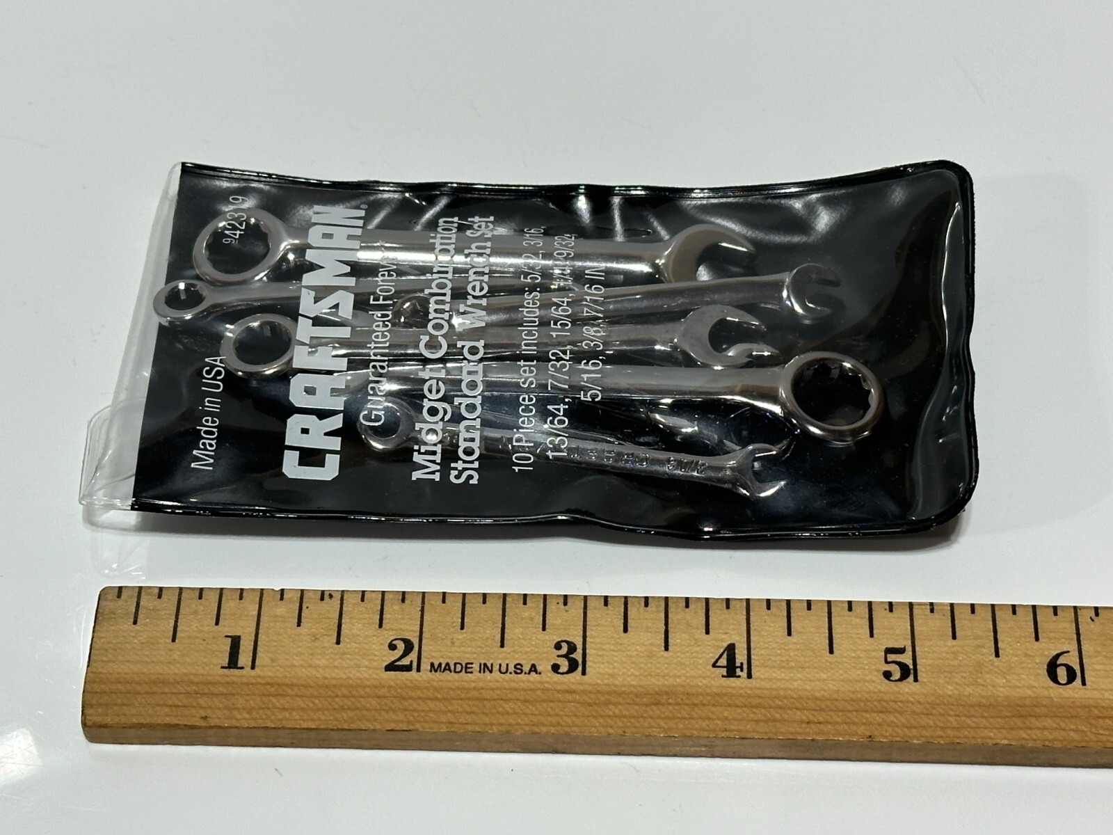 NEW Craftsman Tools USA 10pc 42319 SAE Midget Ignition Wrench Set Original Pouch