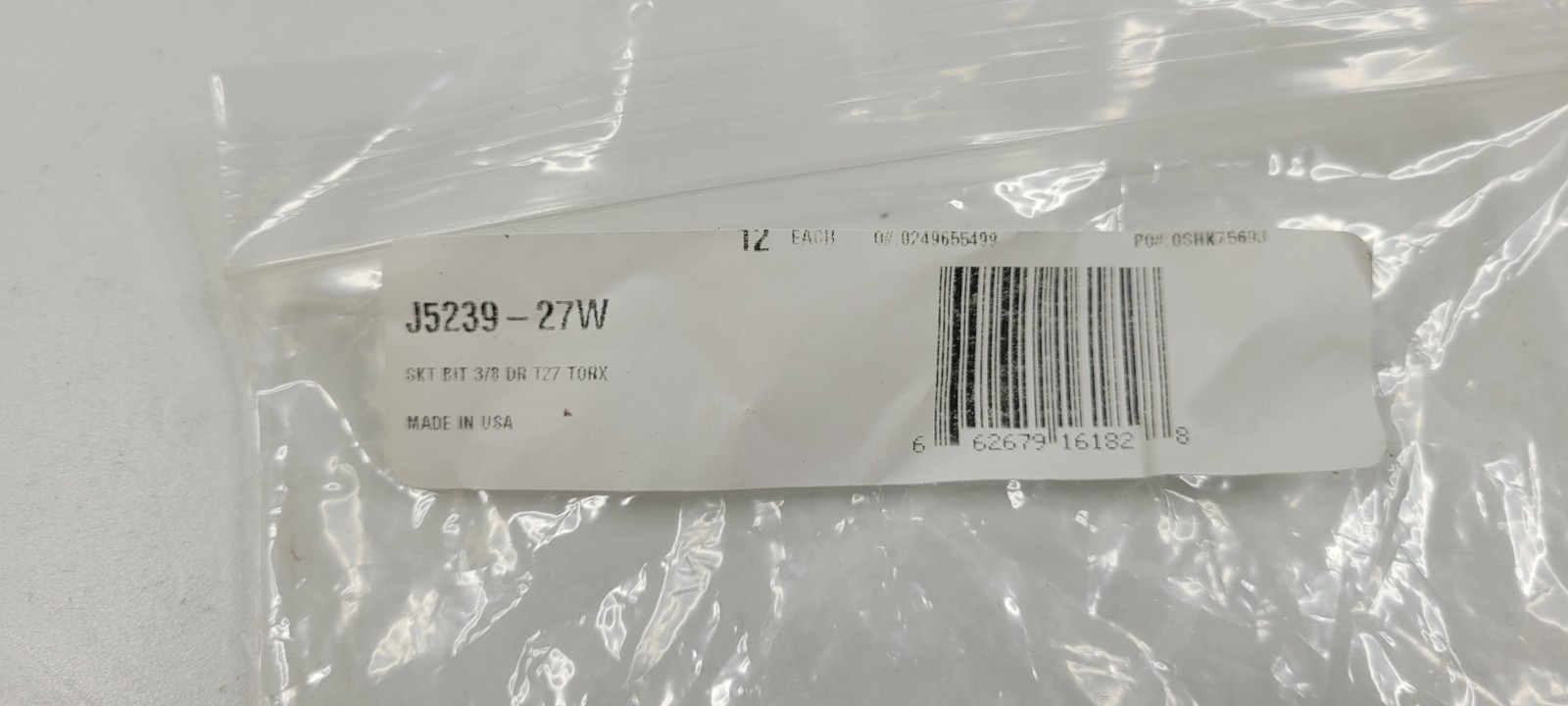 PROTO J5239-27W 3/8″ DRIVE TORX® BIT SOCKET – T27 NEW